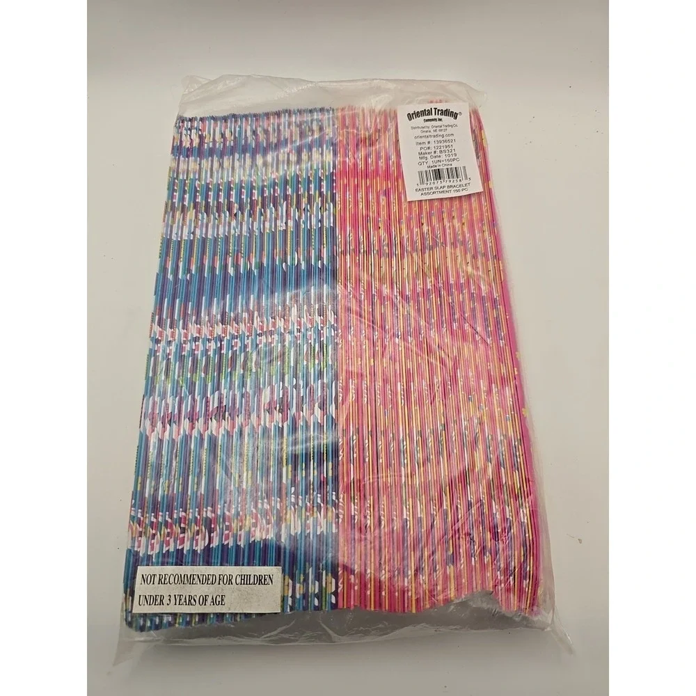 Easter Slap Bracelets 150pcs Egg Chick Snap Wristbands‎ Basket Stuffers